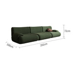 LIVARA B302 Frameless Seamless Sofa - Construction Compressed 292cm Length Yellow