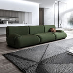 LIVARA B302 Frameless Seamless Sofa - Construction Compressed 292cm Length Yellow