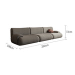 LIVARA B302 Frameless Seamless Sofa - Construction Compressed 292cm Length Yellow