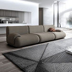 LIVARA B302 Frameless Seamless Sofa - Construction Compressed 292cm Length Yellow