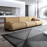 LIVARA B302 Frameless Seamless Sofa - Construction Compressed 292cm Length Yellow