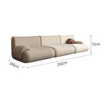 LIVARA B302 Frameless Seamless Sofa - Construction Compressed 292cm Length Yellow
