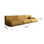 LIVARA B302 Frameless Seamless Sofa - Construction Compressed 292cm Length Yellow