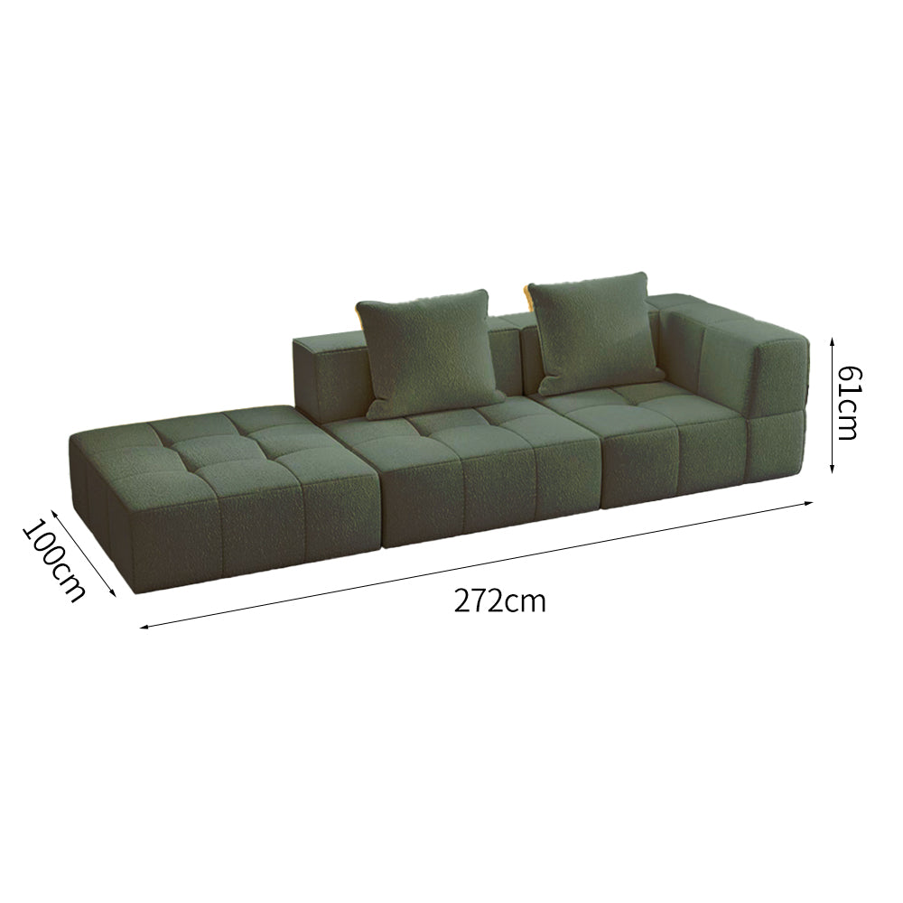 LIVARA B305 Sofa with Footrest Length Construction Frameless Compressed 272cm 3-seater Design