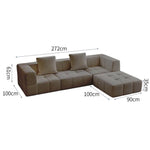 LIVARA B305 Construction 2-seater/3-seater Sofa/Footrest Frameless Compressed Design