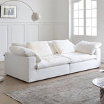 LIVARA B306 Design Frameless 200/280cm Compressed Construction - Length Sofa White