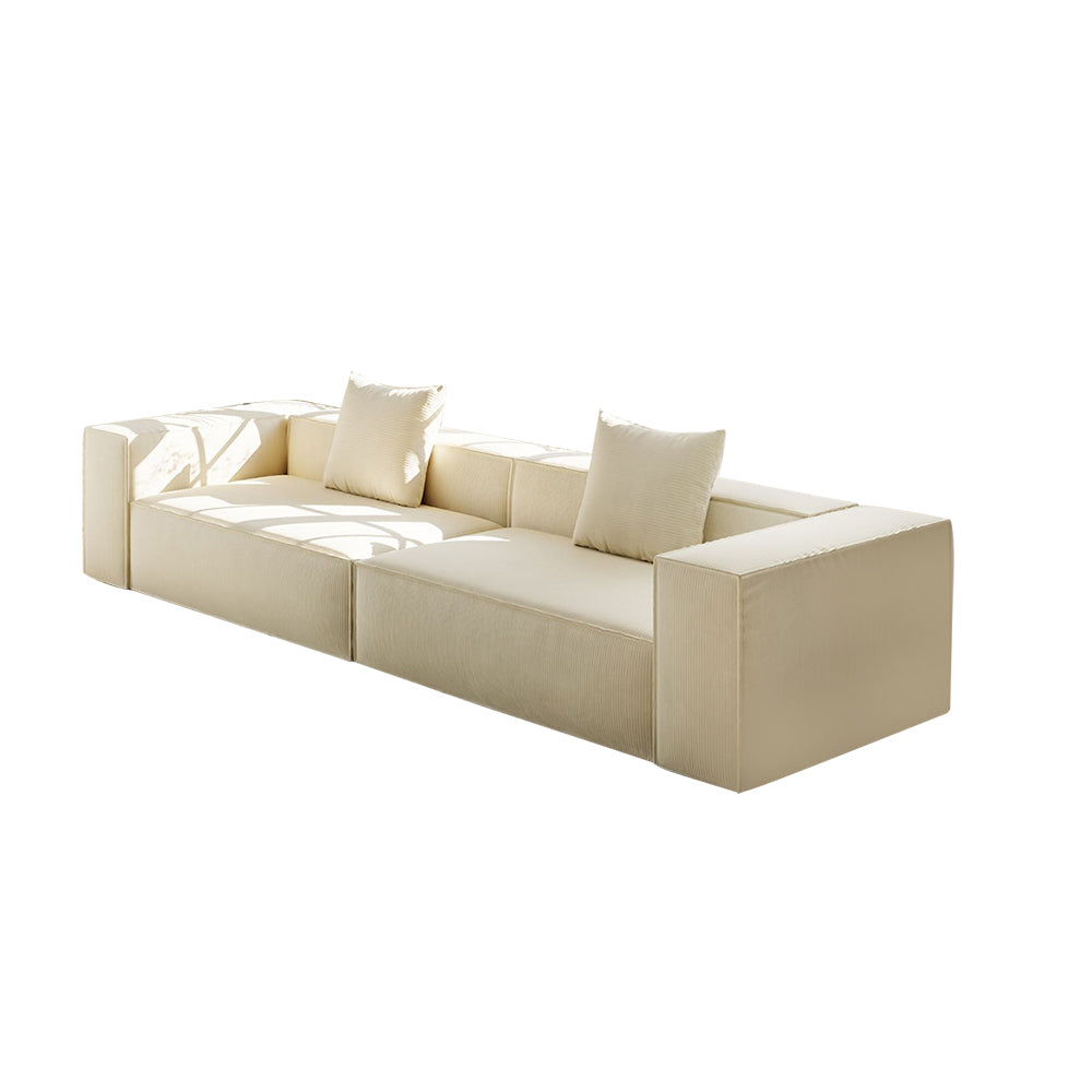 LIVARA B308 Design 200/300cm Length Frameless - Compressed Sofa Construction White