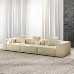 LIVARA B308 Design 200/300cm Length Frameless - Compressed Sofa Construction White
