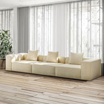 LIVARA B308 Design 200/300cm Length Frameless - Compressed Sofa Construction White