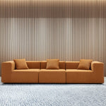 LIVARA B309 Length Construction Frameless 300cm - Sofa Comfort Compressed Design Plush Caramel