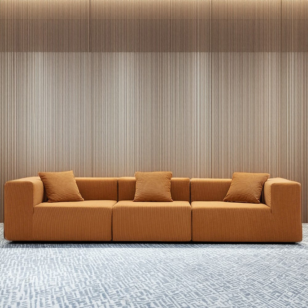 LIVARA B309 Length Construction Frameless 300cm - Sofa Comfort Compressed Design Plush Caramel