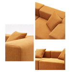 LIVARA B309 Length Construction Frameless 300cm - Sofa Comfort Compressed Design Plush Caramel