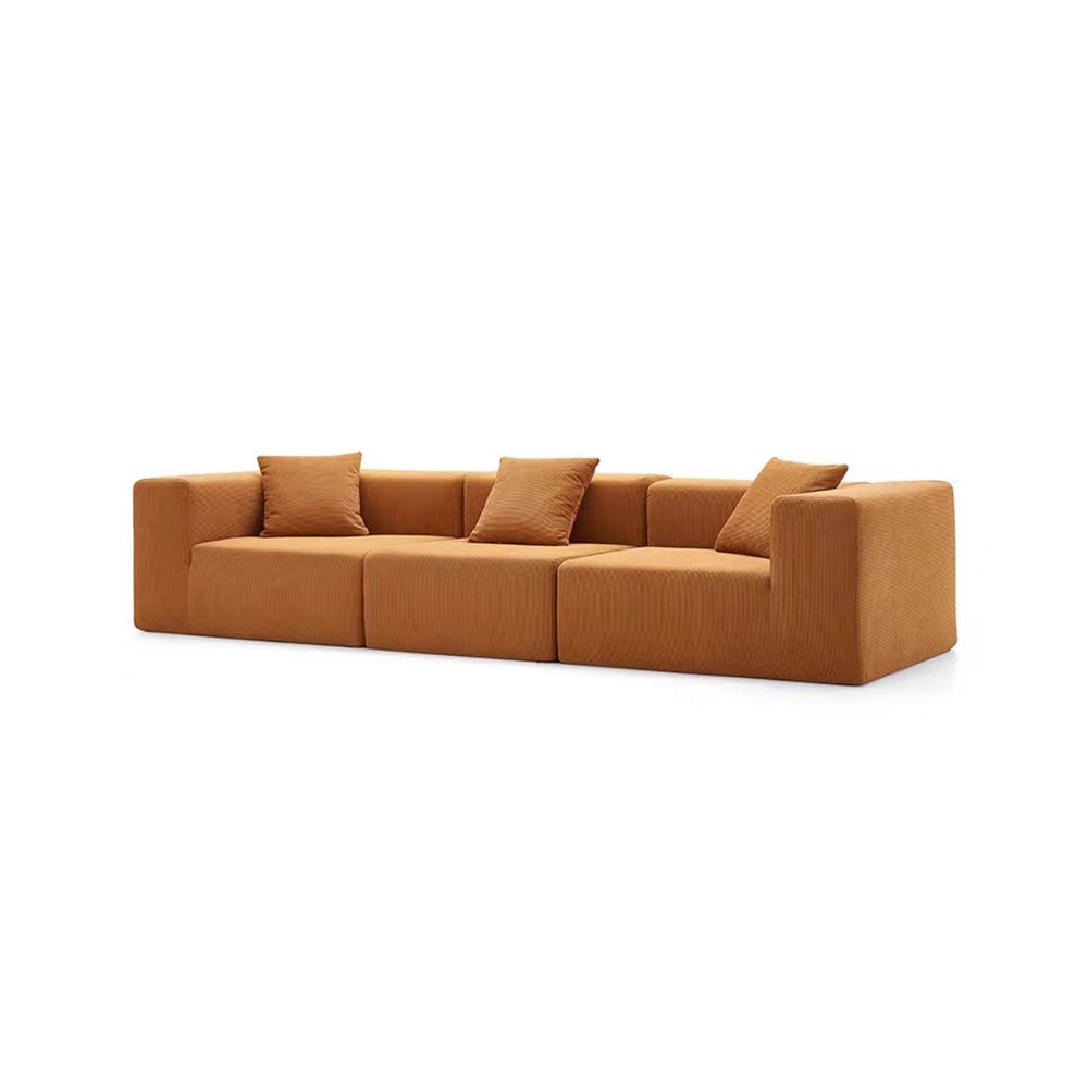 LIVARA B309 Length Construction Frameless 300cm - Sofa Comfort Compressed Design Plush Caramel