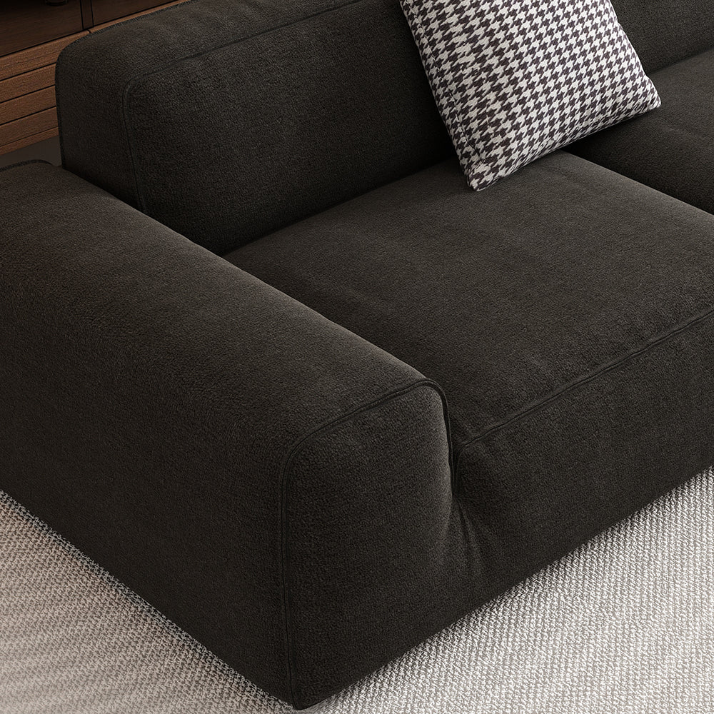 LIVARA B311 Seamless 240/260/280cm - Compressed Sofa Construction Length Frameless Black