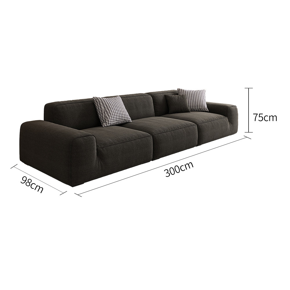 LIVARA B311 Sofa Length Compressed Seamless Frameless 300cm Construction