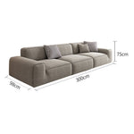 LIVARA B311 Sofa Length Compressed Seamless Frameless 300cm Construction
