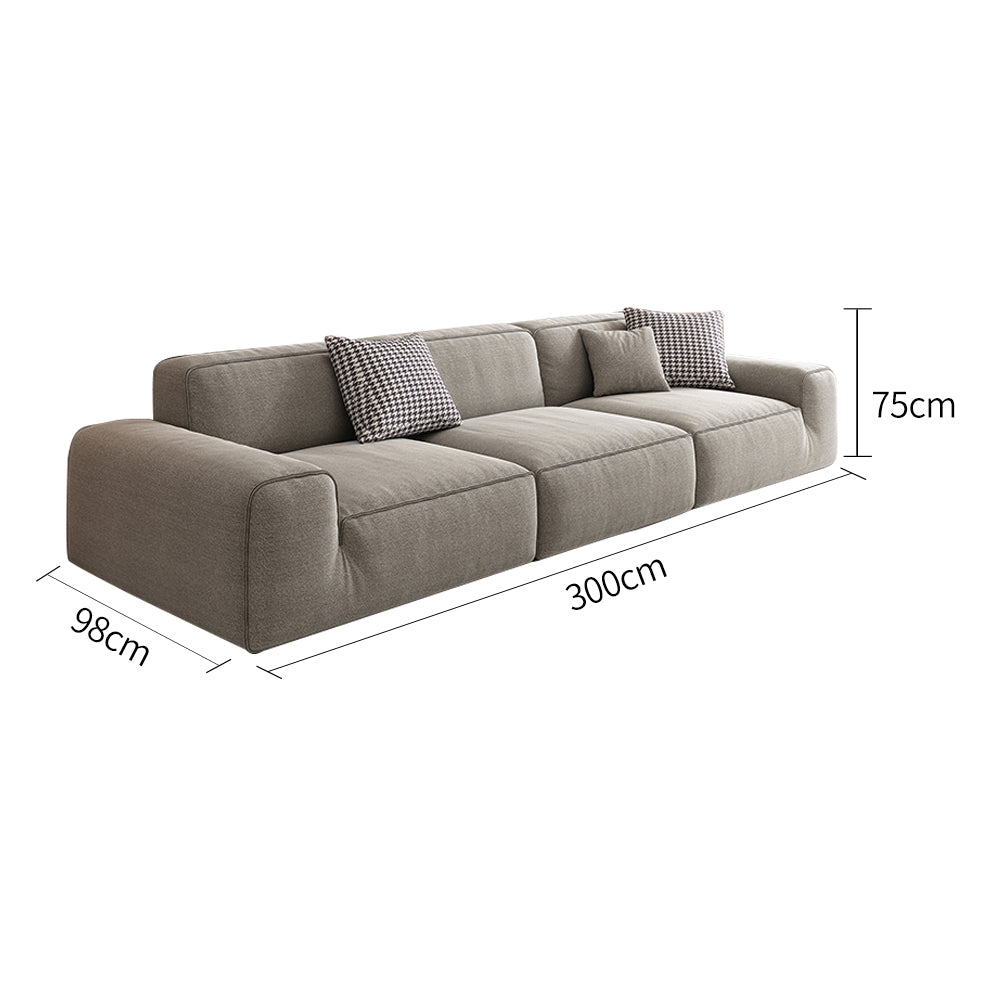 LIVARA B311 Sofa Length Compressed Seamless Frameless 300cm Construction