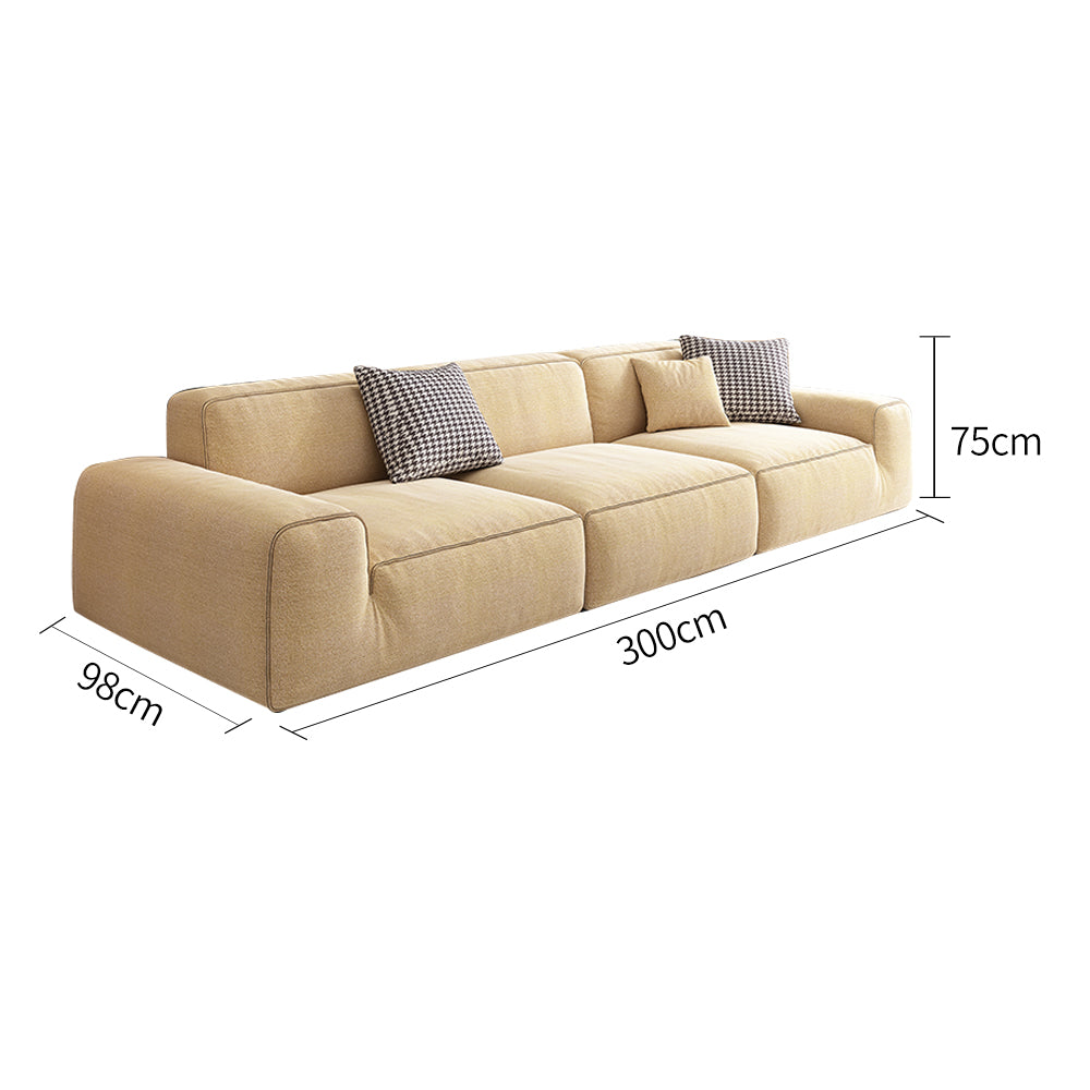 LIVARA B311 Sofa Length Compressed Seamless Frameless 300cm Construction