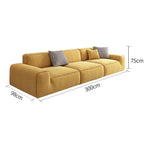 LIVARA B311 Sofa Length Compressed Seamless Frameless 300cm Construction