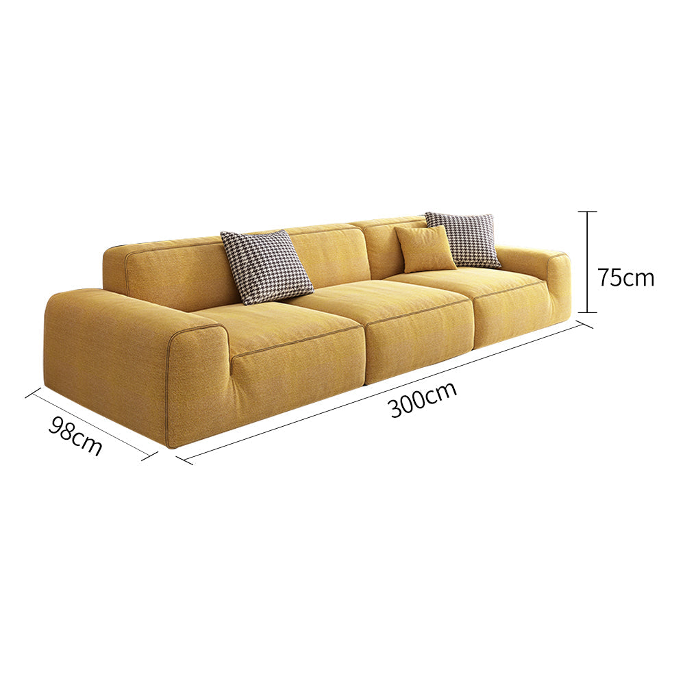 LIVARA B311 Sofa Length Compressed Seamless Frameless 300cm Construction