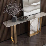 LIVARA CC1006 Console 120/140cm Stone Top Sintered Luxurious Style Table