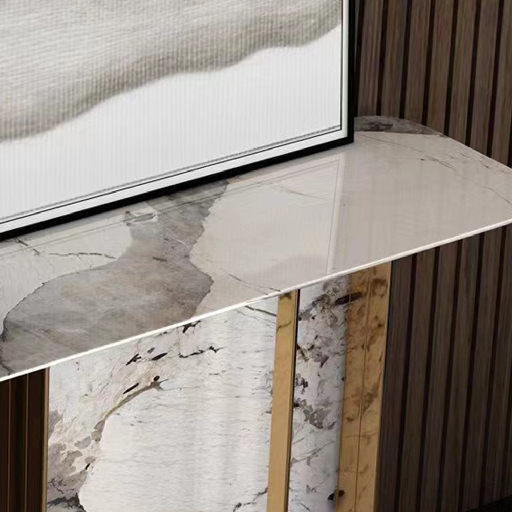 LIVARA CC1006 Console 120/140cm Stone Top Sintered Luxurious Style Table