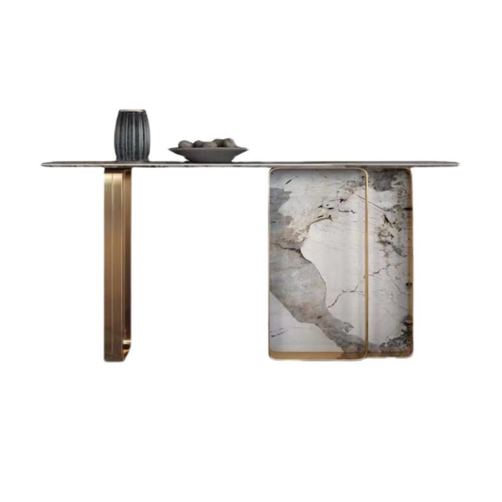 LIVARA CC1006 Console 120/140cm Stone Top Sintered Luxurious Style Table