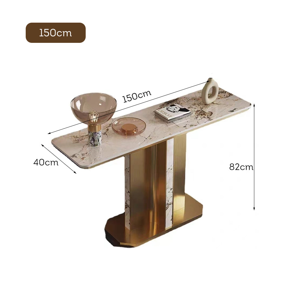 LUXORA CC1026 Table Sintered 120/150cm Console Length Stone Countertop