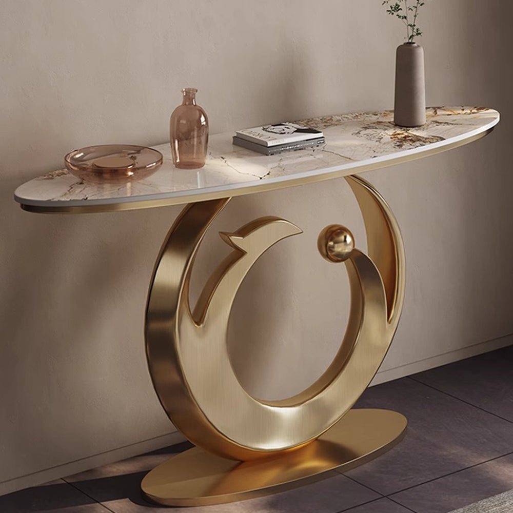 LUXORA CC1030 Table Stone Sintered Console 120/150cm Length Countertop