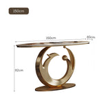 LUXORA CC1030 Table Stone Sintered Console 120/150cm Length Countertop