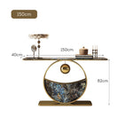 LUXORA CC1037 Length Stone Console Sintered 120/150cm Table Countertop