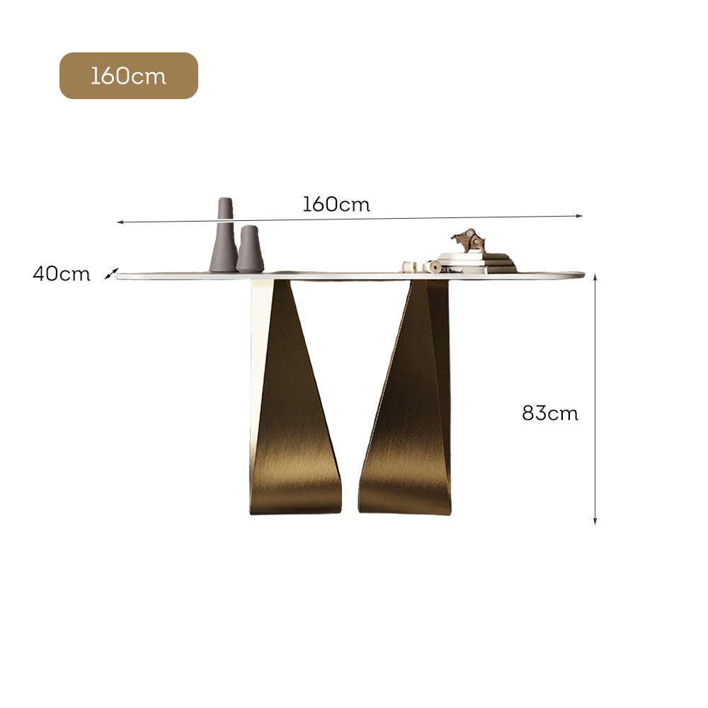 LUXORA CC1039 Table Sintered 140/150/160cm Length Console Stone Countertop