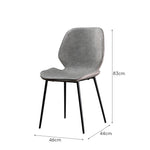 LIVARA DC1001 Leather Carbon Chair Dining Faux Fabric Steel Legs
