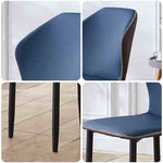 LIVARA DC1003 Luxury Light Style Dining Carbon Chair Modern Steel Legs