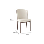 LIVARA DC1005 Carbon Steel Dining Faux Chair Fabric Leather Legs