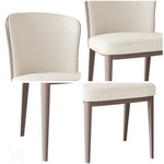 LIVARA DC1005 Carbon Steel Dining Faux Chair Fabric Leather Legs