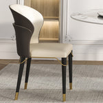 LIVARA DC1007 Fabric Leather Wood Faux Solid Chair Dining Frame