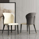 LIVARA DC1007 Fabric Leather Wood Faux Solid Chair Dining Frame