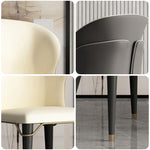 LIVARA DC1007 Fabric Leather Wood Faux Solid Chair Dining Frame