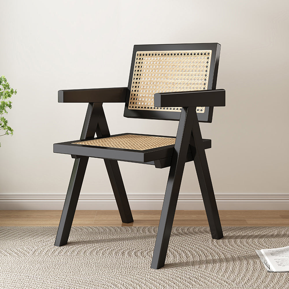 LIVARA DC1011 Material Rattan Solid Wood Dining Chair Frame