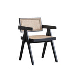 LIVARA DC1011 Material Rattan Solid Wood Dining Chair Frame