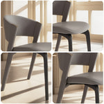 LIVARA DC1017 Leather Stainless Chair Dining Fabric Steel Faux Legs