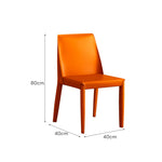 LIVARA DC1021 Dining Steel Carbon Chair Leather Saddle Legs