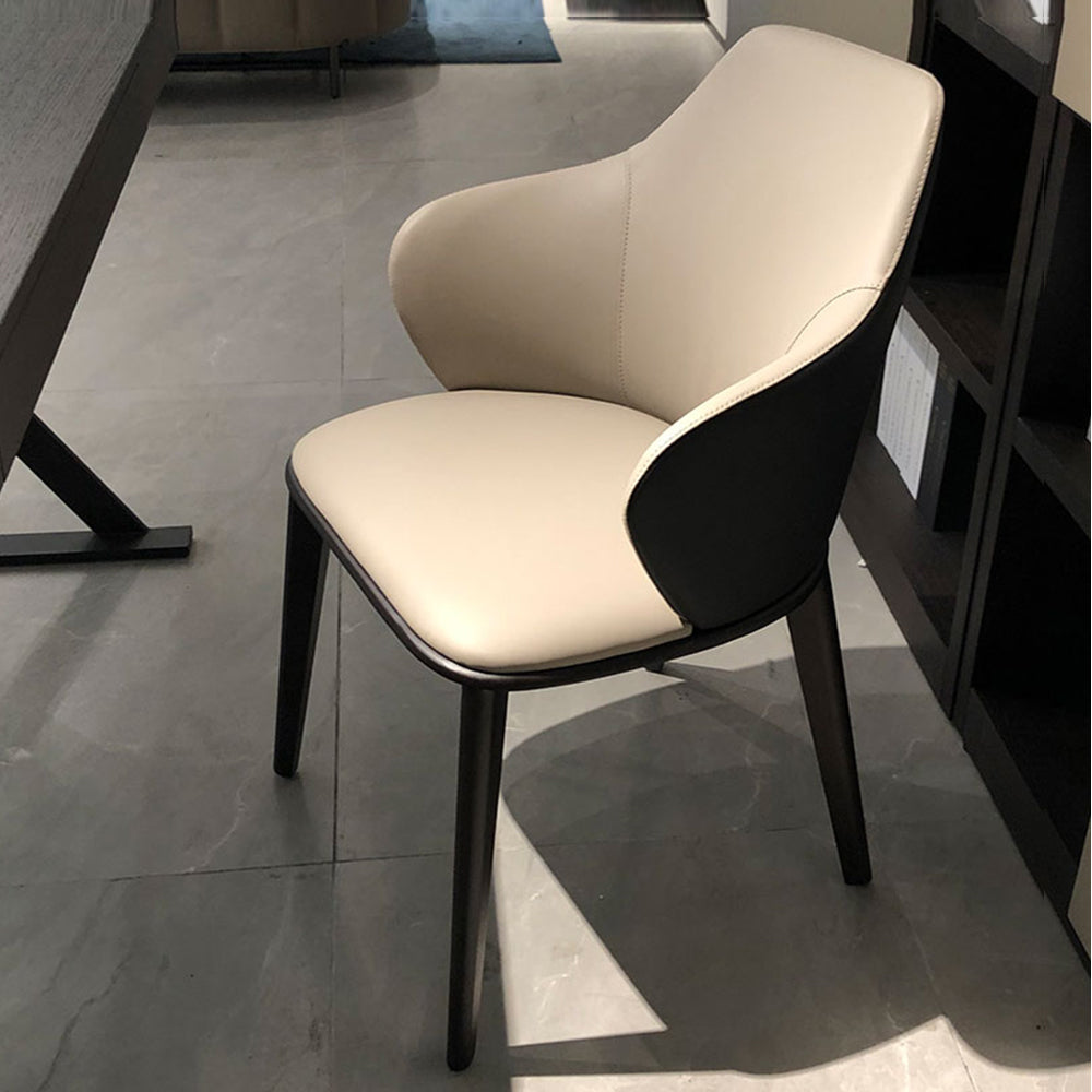 LIVARA DC1027 Carbon Chair Fabric Dining Leather Steel Faux Legs