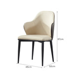 LIVARA DC1027 Carbon Chair Fabric Dining Leather Steel Faux Legs
