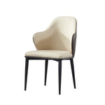 LIVARA DC1027 Carbon Chair Fabric Dining Leather Steel Faux Legs