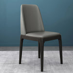 LIVARA DC1035 Wood Faux Solid Fabric Dining Chair Leather Frame