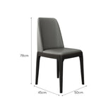 LIVARA DC1035 Wood Faux Solid Fabric Dining Chair Leather Frame