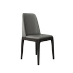 LIVARA DC1035 Wood Faux Solid Fabric Dining Chair Leather Frame