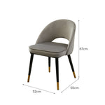 LIVARA DC1039 Dining Fabric Solid Wood Chair Faux Leather Frame